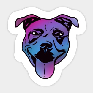 Pit bull love Sticker